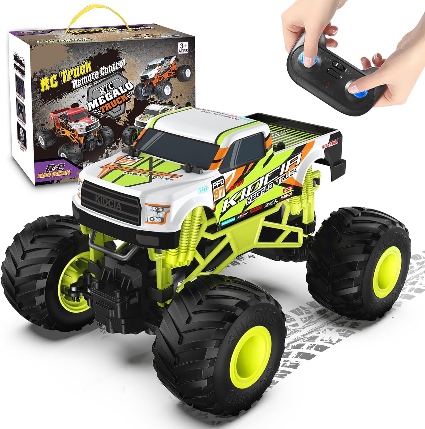 20KM/H All Terrain RC Monster Truck for Kids