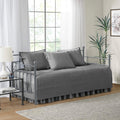 Comfort Spaces Daybed Cover 75x39 Charcoal Grey - Luxe Double Sided