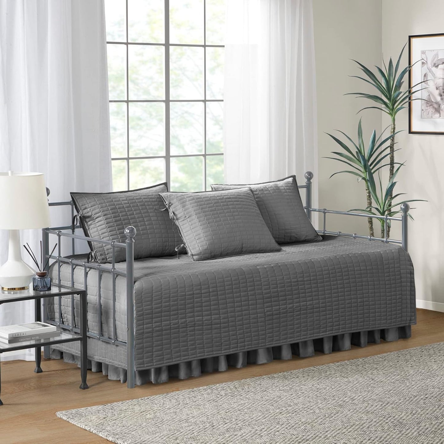 Comfort Spaces Daybed Cover - Luxe Double Sided Quilting Set