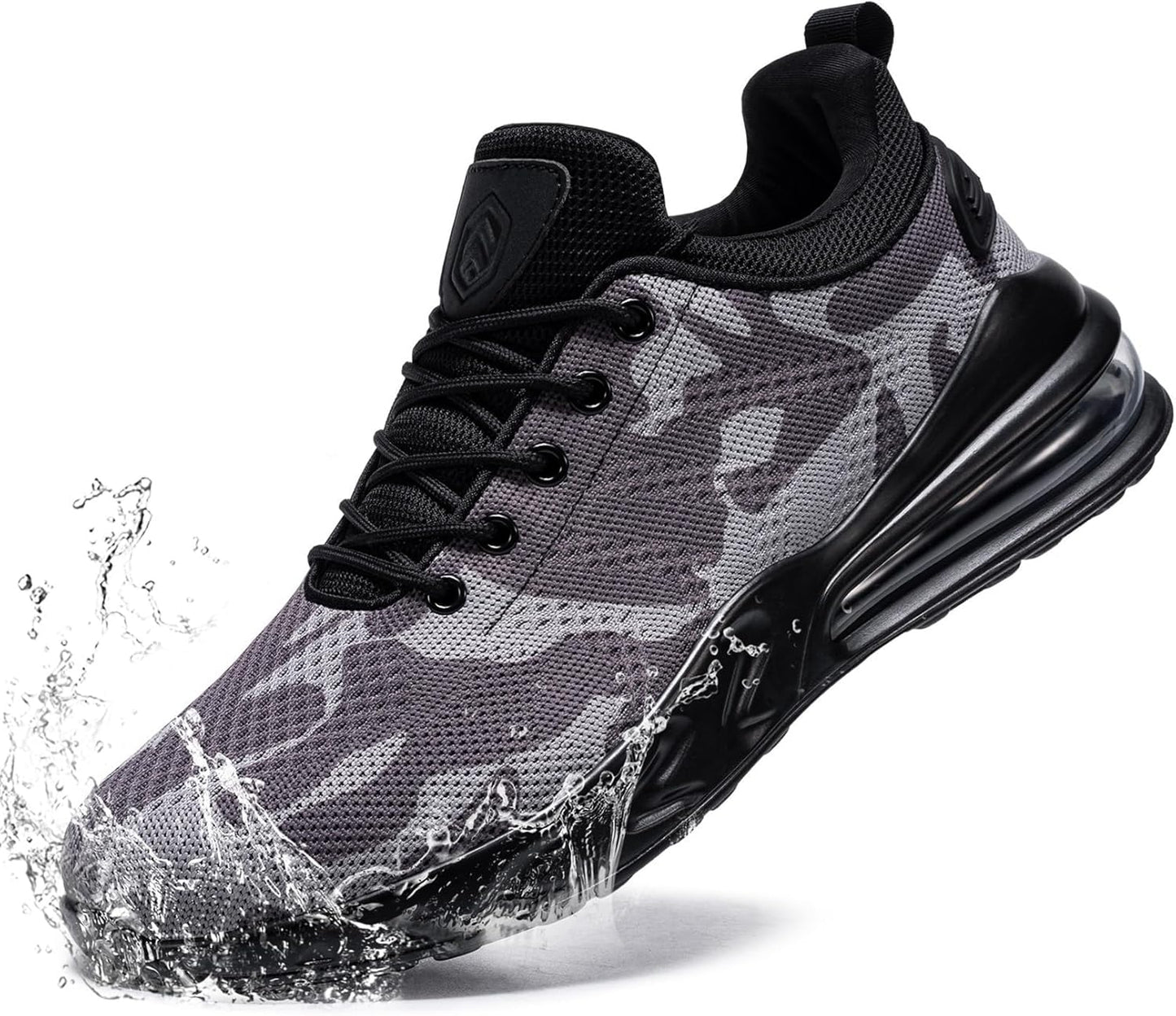 LARNMERN Mens Non Slip Work Shoes for Comfort and Safety