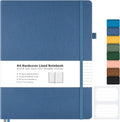 College Ruled Notebook A4 Hardcover Leather Notebook - Professional