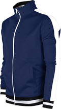 Mens Urban Track Jacket Slim Fit Side Taping - Streetwear