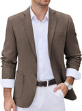 Men's Casual Blazer Two Button Sport Coat - Printed Lining Slim Fit