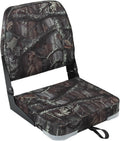 Folding Boat Seats Padded Camo Fishing Chair with Backrest