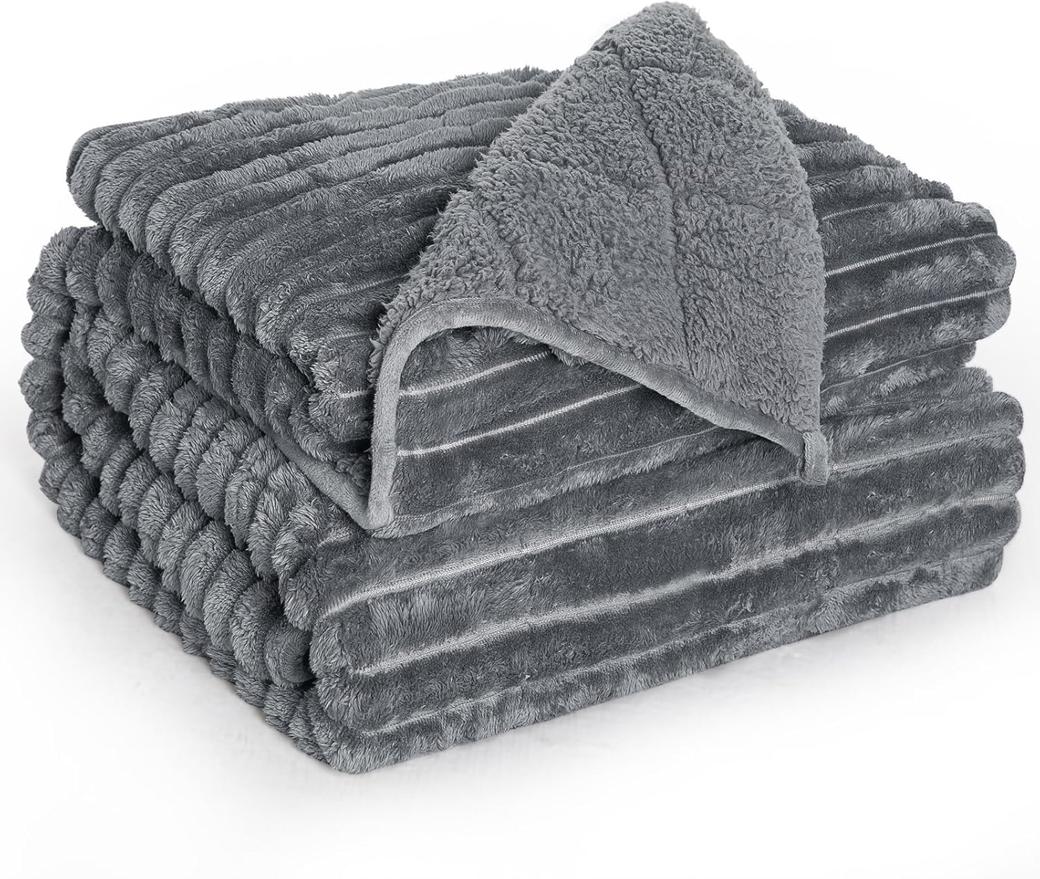 Sherpa Fleece Weighted Blanket for Deep Sleep and Comfort