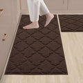Soft Kitchen Rugs 2 PCS - Super Absorbent Non-Skid Sink Mats