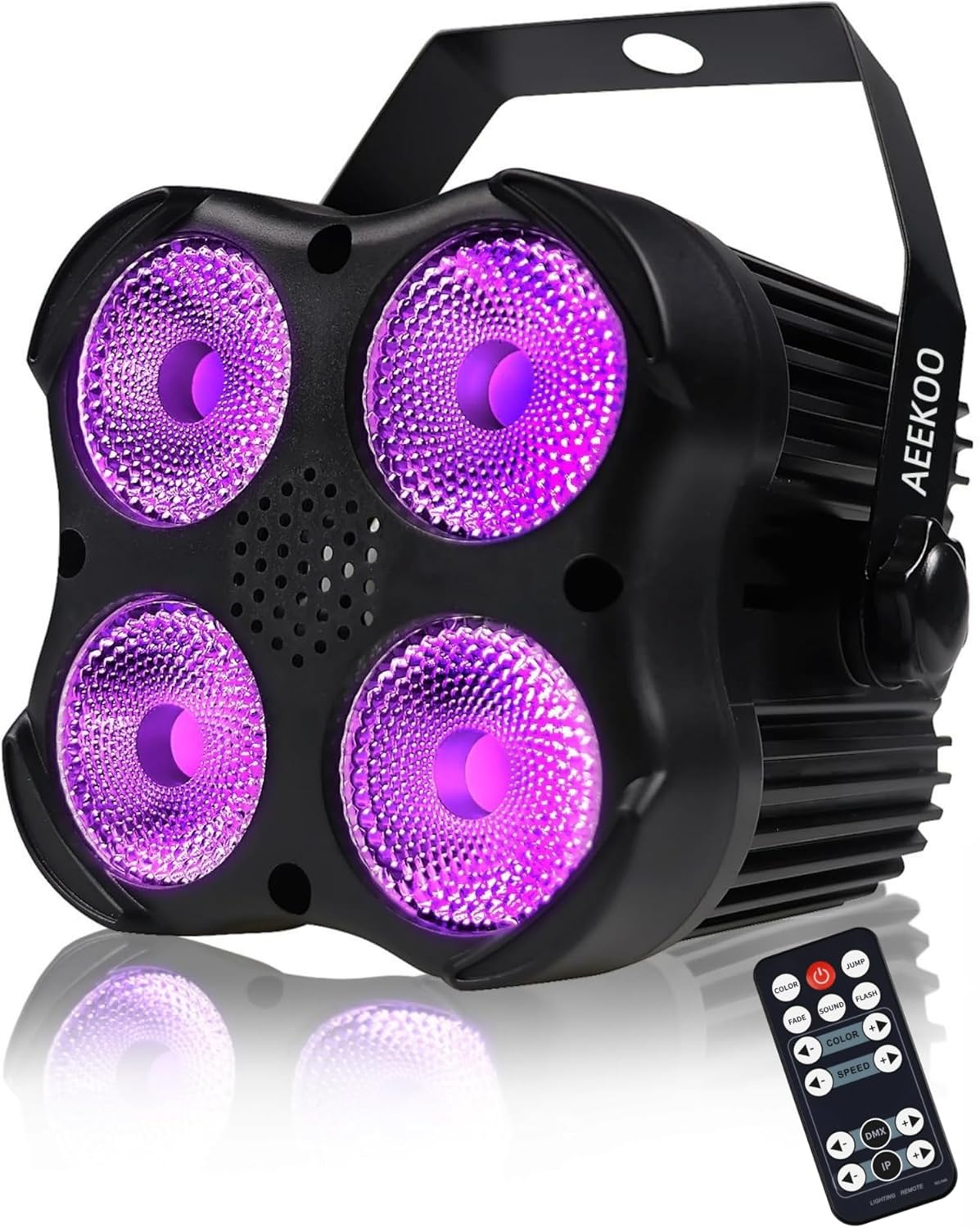 DJ Par Lights RGBW LED with Sound Activation and Remote Control