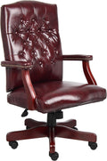 Boss Classic Executive Chair: Elegant Mahogany Finish
