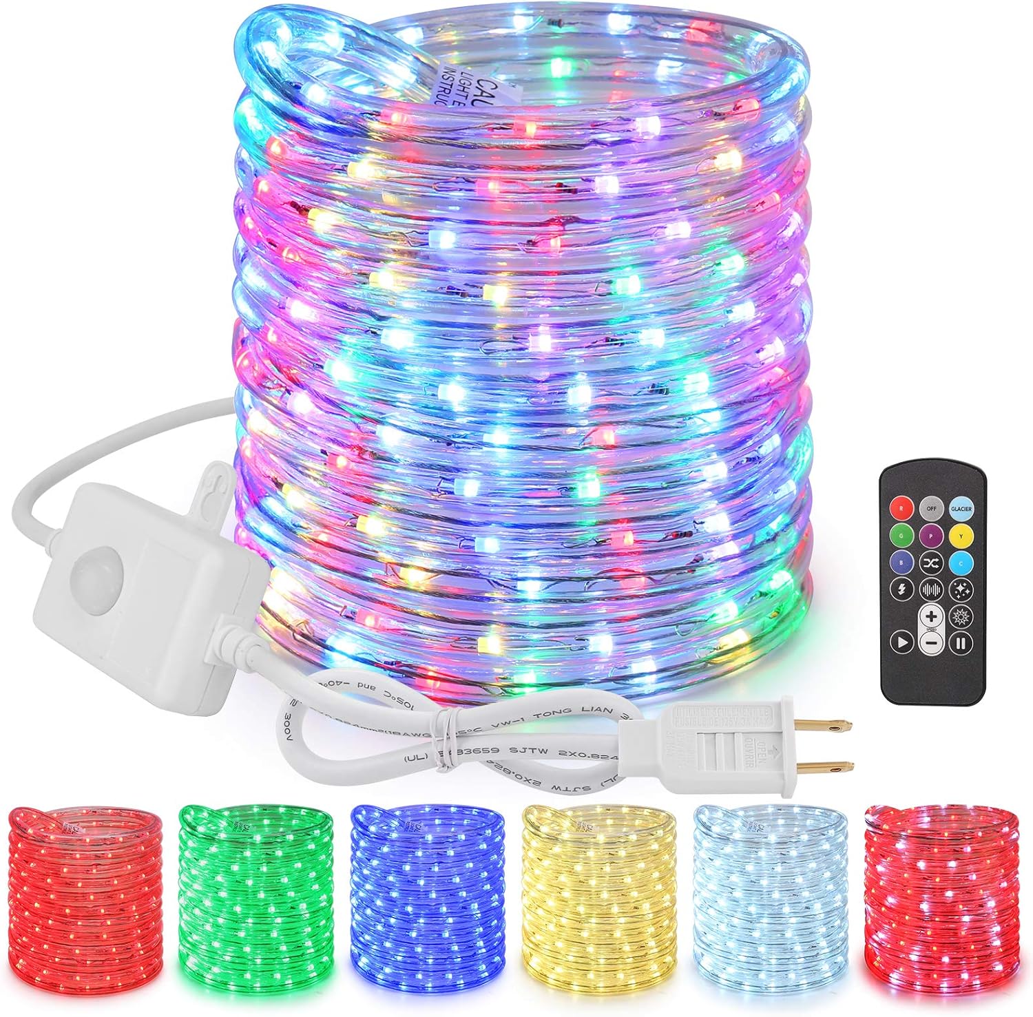 Color Changing Rope Lights for Indoor and Outdoor Use