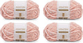 Crafted By Catherine Chunky Heather Solid Yarn 4-Pack - Soft Super