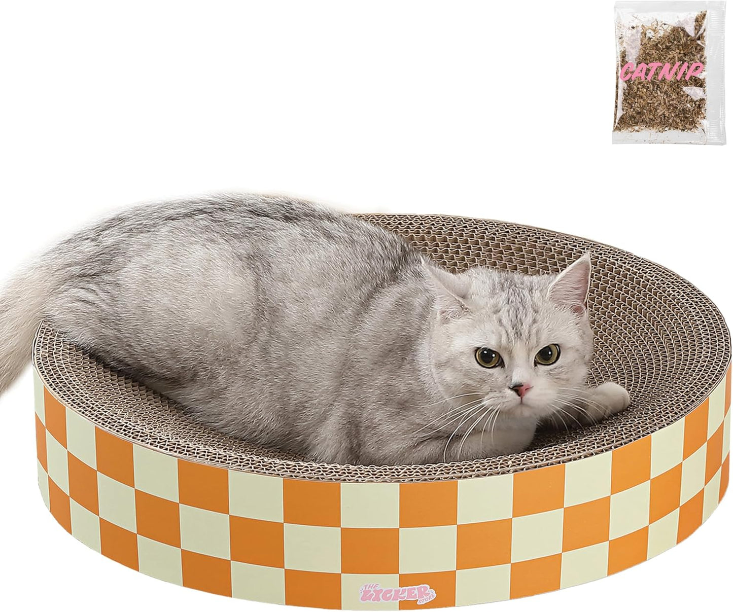 CSR1010G Nelson 20.13in Modern Cardboard Round Bowl Scratcher