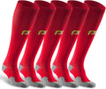 PRO Compression Running Marathon Socks Unisex 5-Pack - Calf-Length