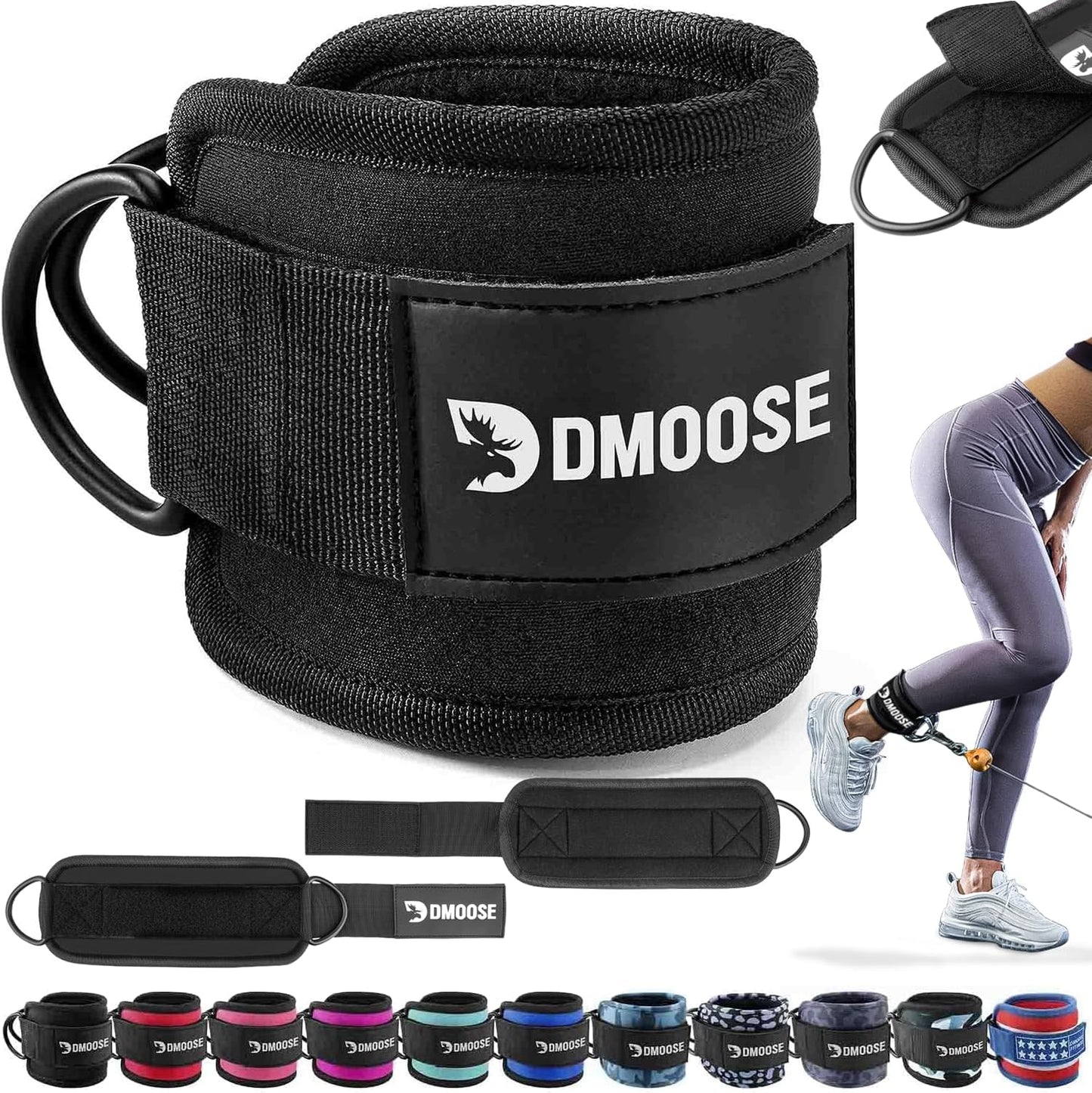 Premium Padded Ankle Straps for Cable Machines