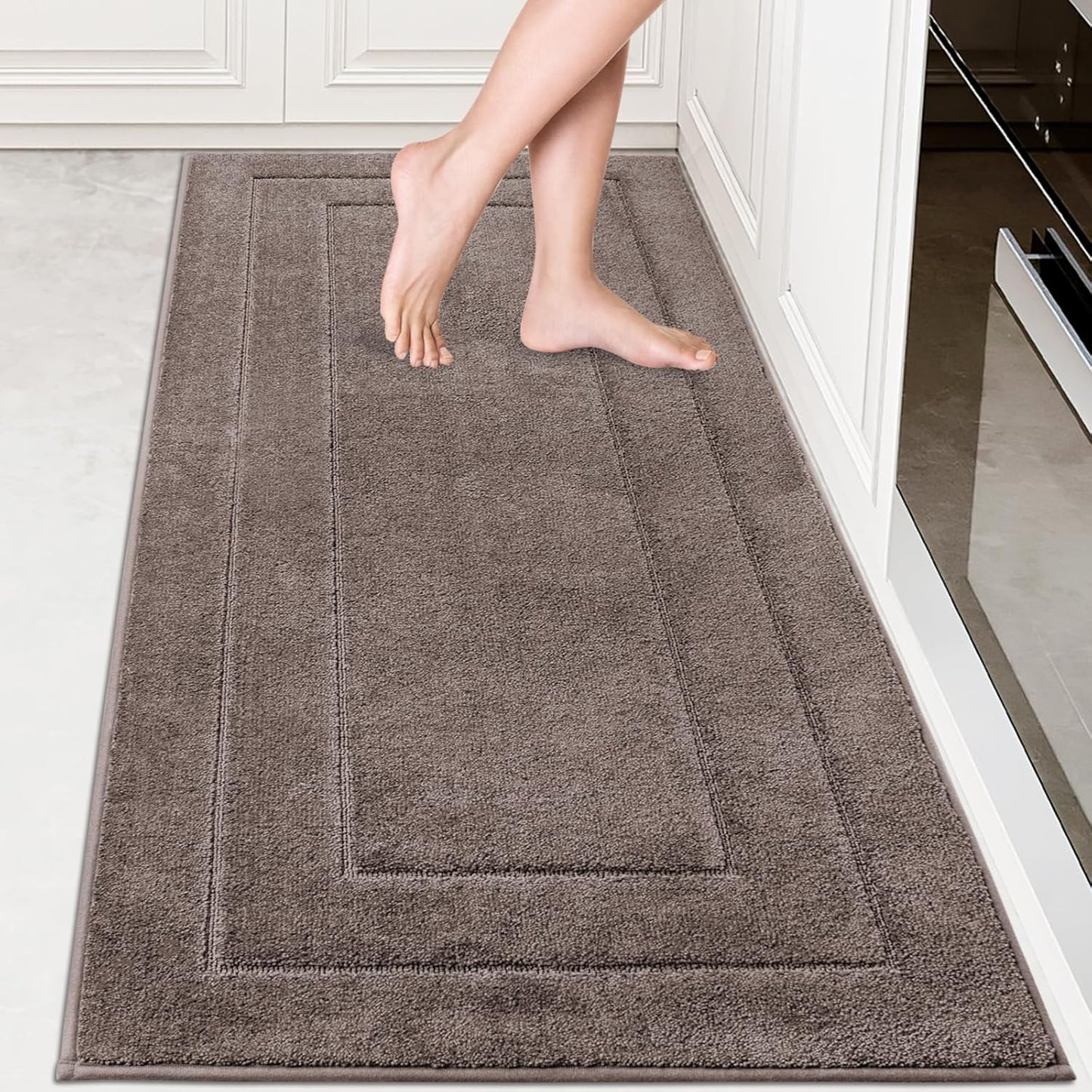 Machine Washable Kitchen Rug 32in x 70in, Non-Slip Runner