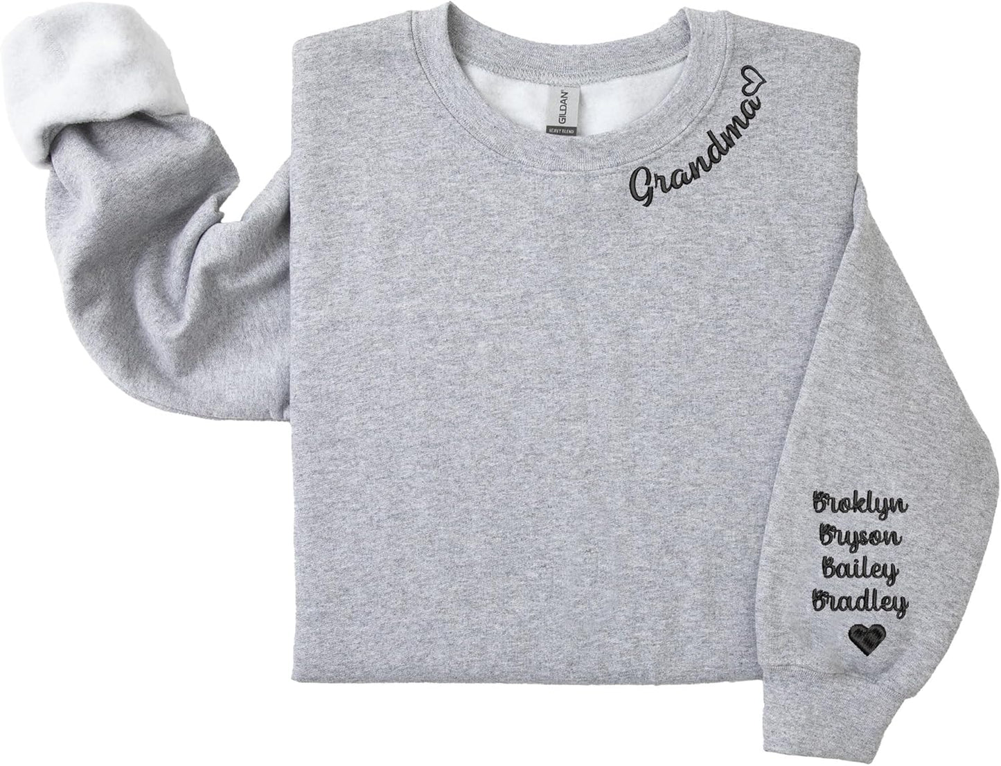 Personalized Grandma Sweatshirt - Rustic United Love