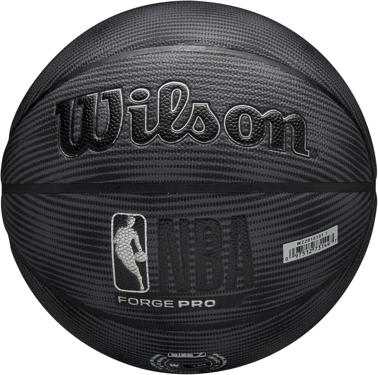 Wilson NBA Forge Pro Midnight Basketball for Indoor and Outdoor Play