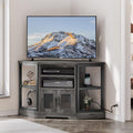 YITAHOME Farmhouse Corner TV Stand - Outlet & Storage