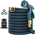 75 ft Expandable Garden Hose w 10 Functions Spray Nozzle - Lightweight