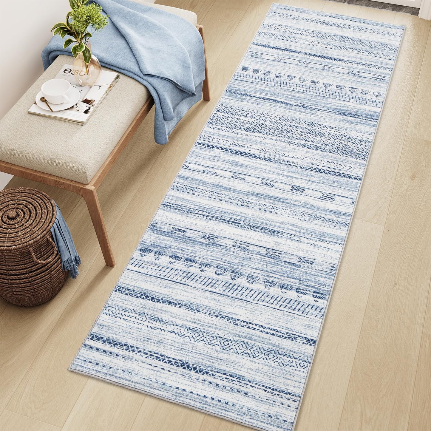 2x8 Runner Rug Machine Washable Non Slip Area Rug for Home