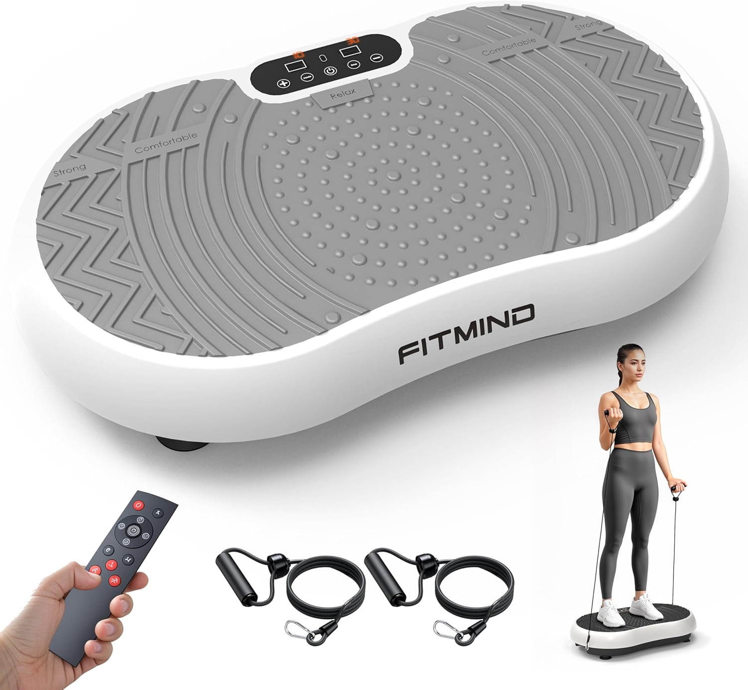 FITMIND 24x14 XL Vibration Plate: Boost Lymphatic Drainage