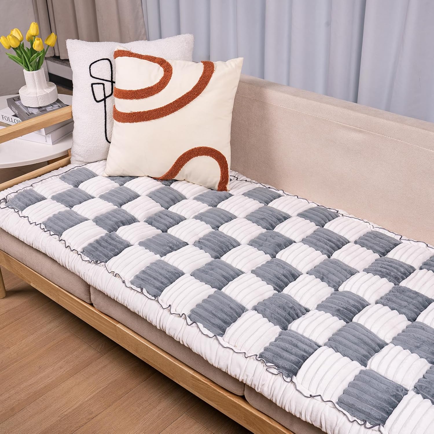 Dog Couch Cover Protector for Large Pets - Stylish & Washable