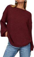 PRETTYGARDEN Women's 2025 Fall Ribbed Oversized Pullover - Cozy Knit