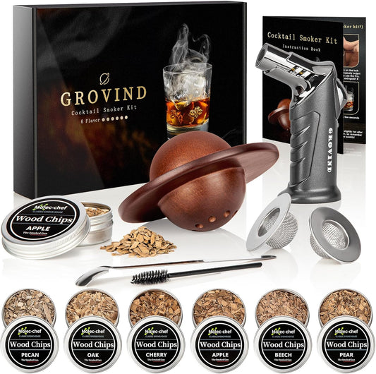 Smoke Infuser Kit for Whiskey & Cocktails - Grovind