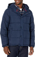 Men's Heavyweight Hooded Puffer Coat for Cold Weather - Relaxed Fit