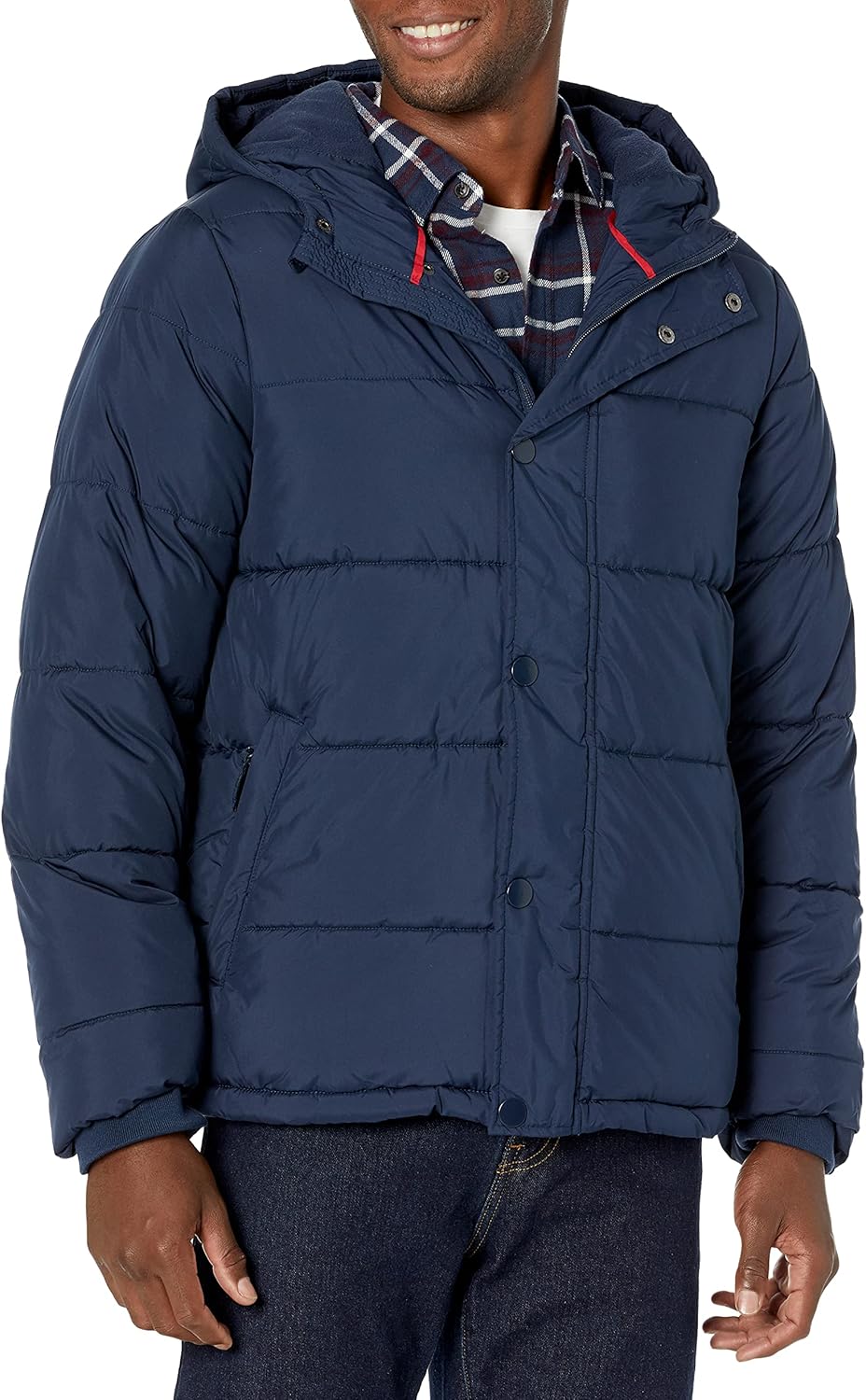Men's Heavyweight Hooded Puffer Coat for Cold Weather Comfort