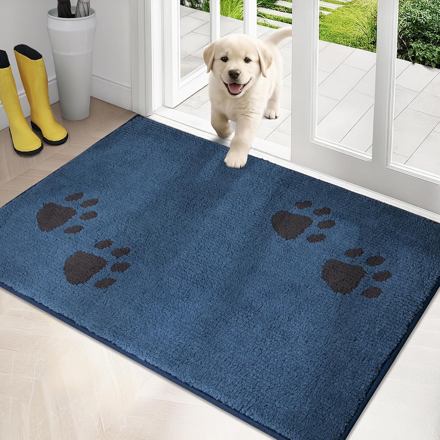 Dirt Trapping Door Mat 32in x 47in for Muddy Shoes and Paws