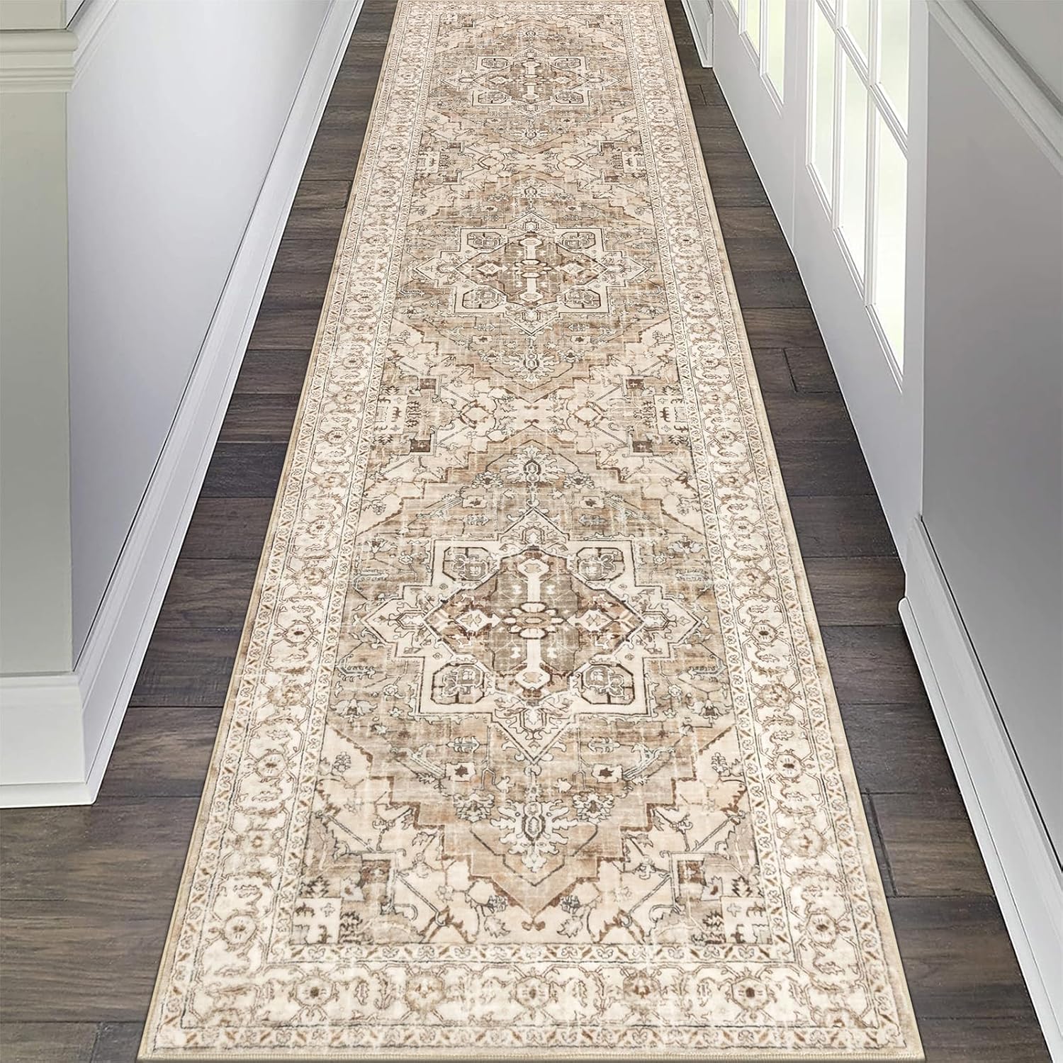 Pauwer Hallway Runner Rug 2x8 Washable Non Slip Carpet Runner