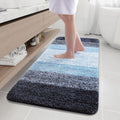 Arotive Microfiber Bathroom Rug - Thick Shaggy Absorbent Bath Mat