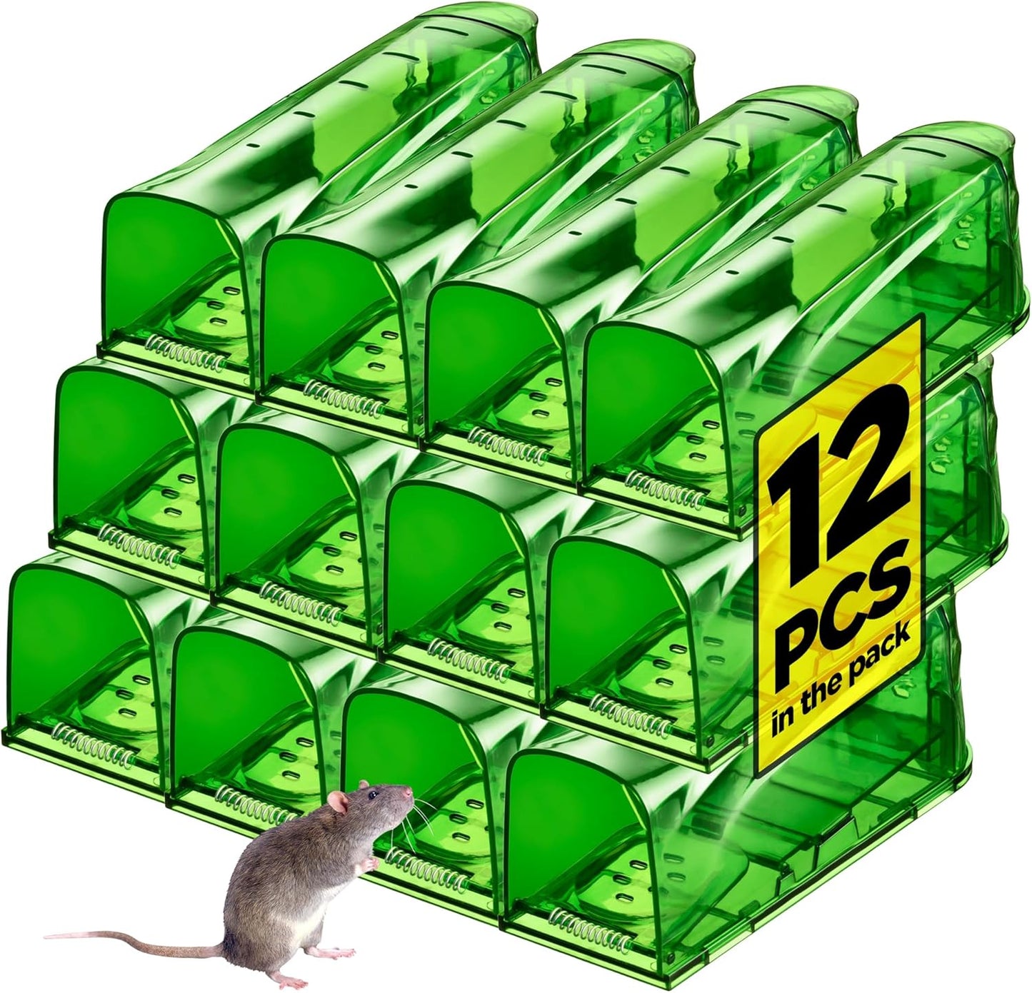 Trazon Humanely Catch Mice - No Kill - Reusable - 2 Pack
