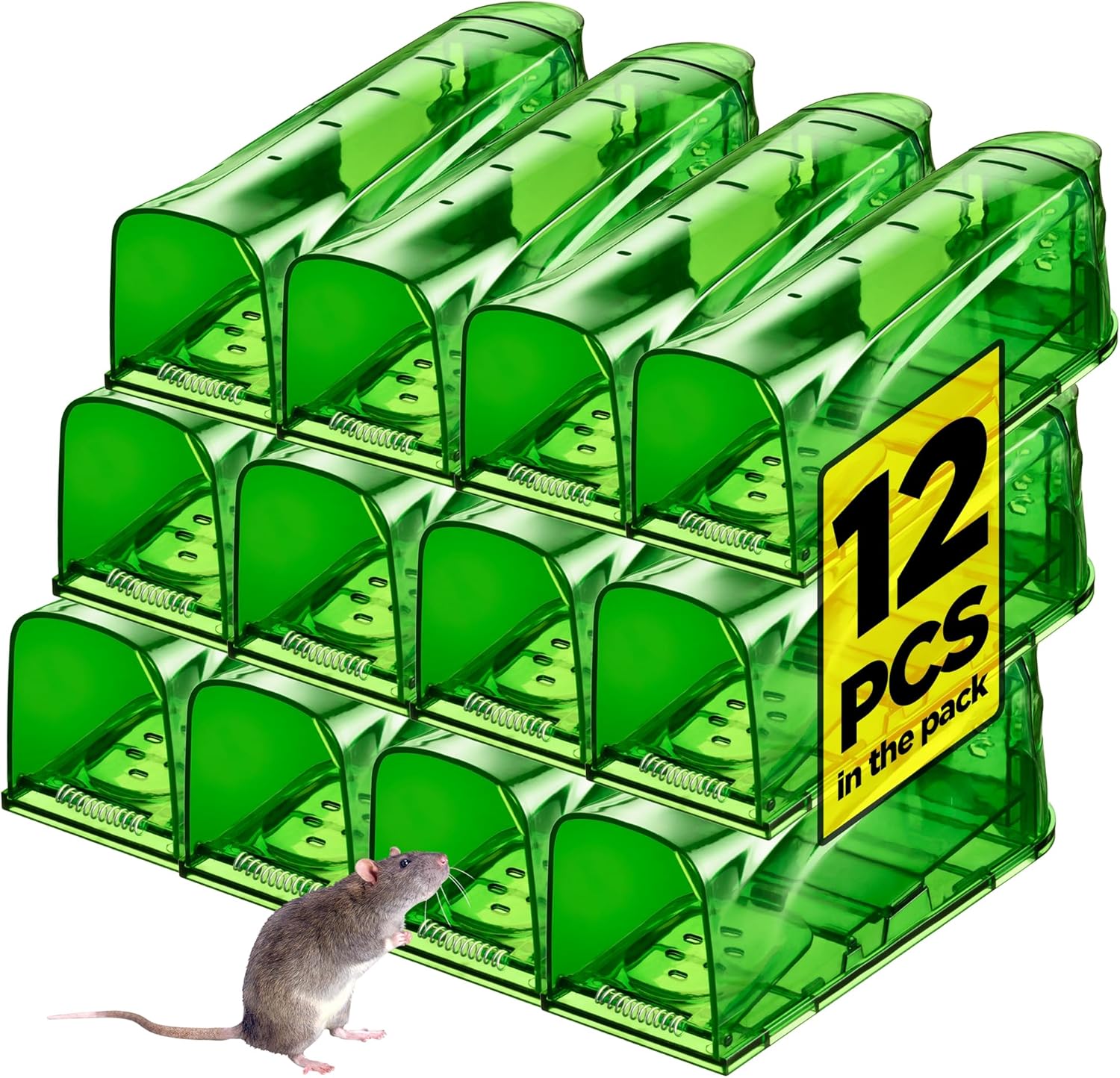 Trazon Humanely Catch Mice - No Kill - Reusable - 2 Pack