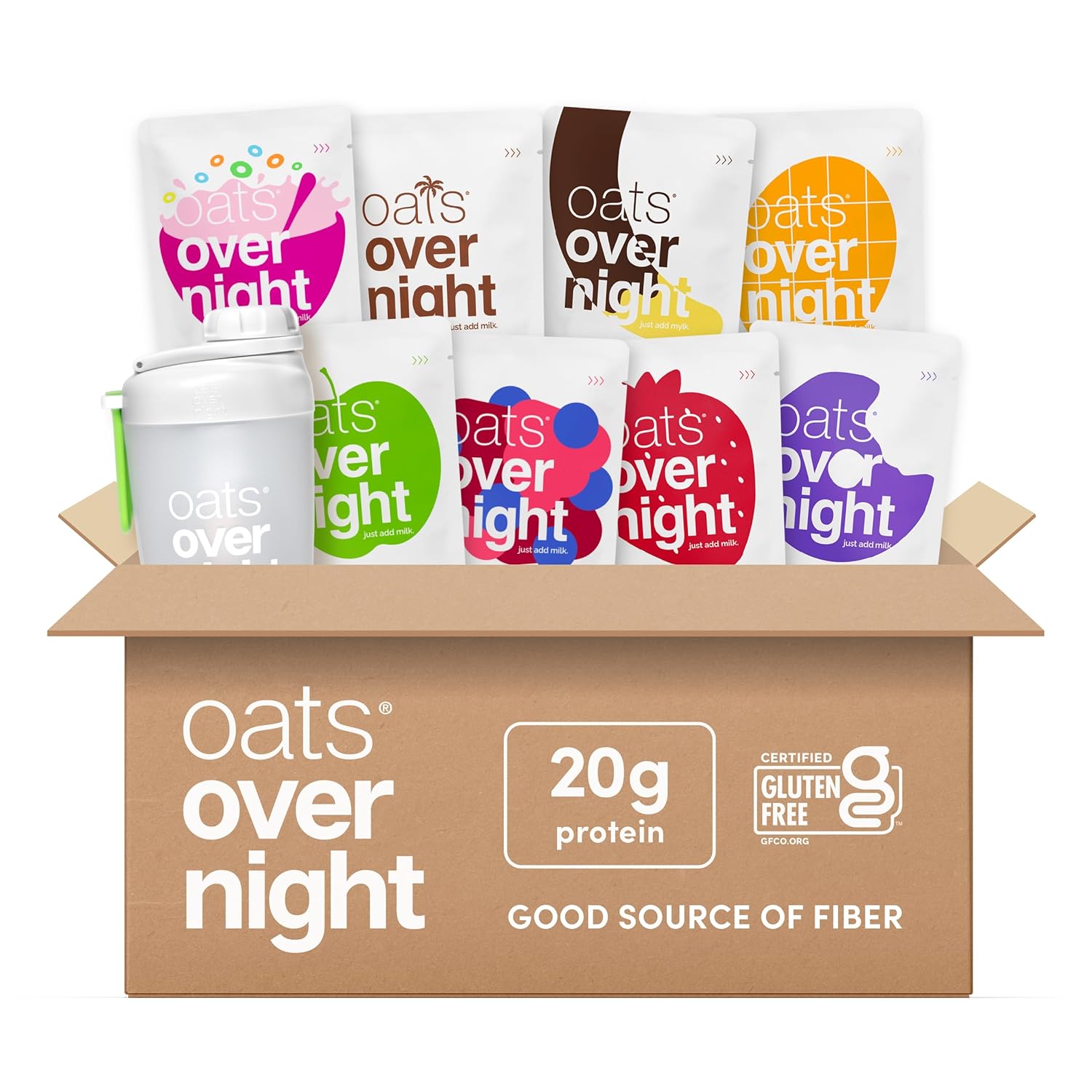 Oats Overnight Fruit Variety Pack - High Protein Breakfast Shake