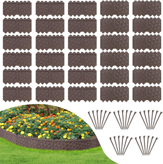 30-Pack Weaving Flower Bed Garden Edging Borders for Landscaping