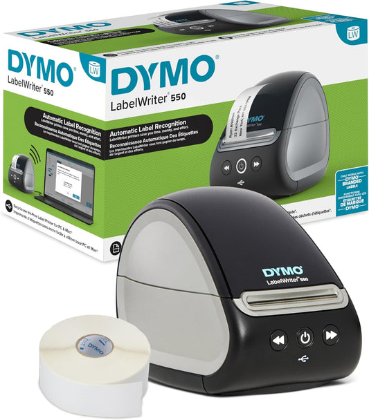 Efficient DYMO LabelWriter 550: Low Waste, Direct Thermal