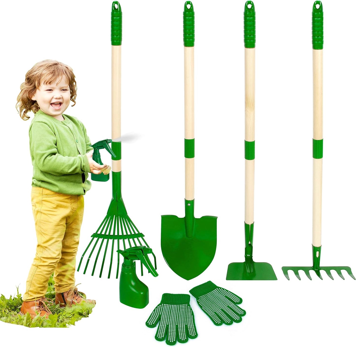 Duckura Kids 7pcs Gardening Tool Set - Fun Yard Play