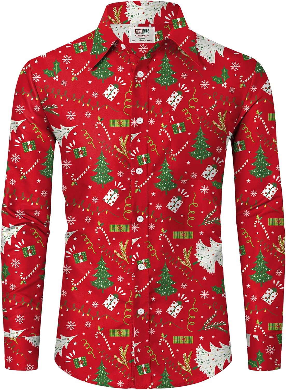 Arvilhill Men's Christmas Shirts for Festive Cheer and Style