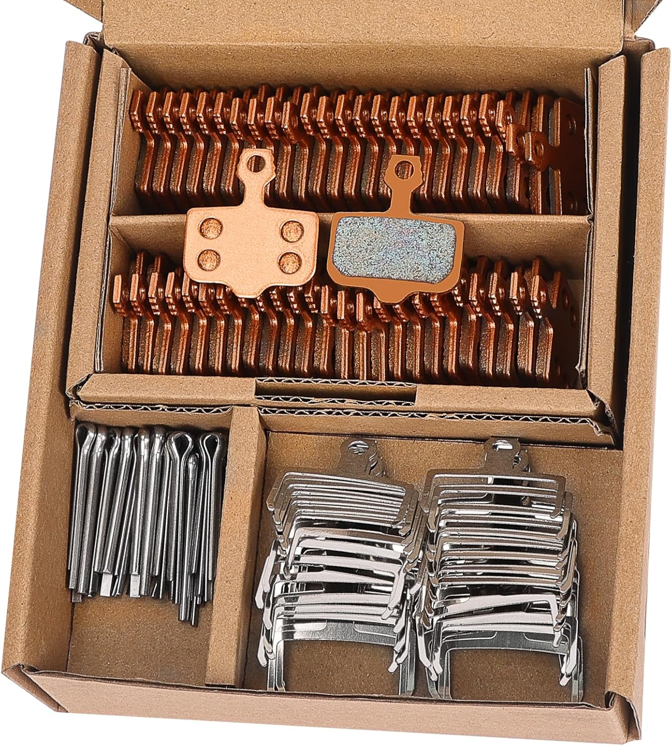 Sintered Metal Brake Pads Set - 25 Pairs, Sram & Nutt Compatible, Ebike MTB Discs - PACYTION