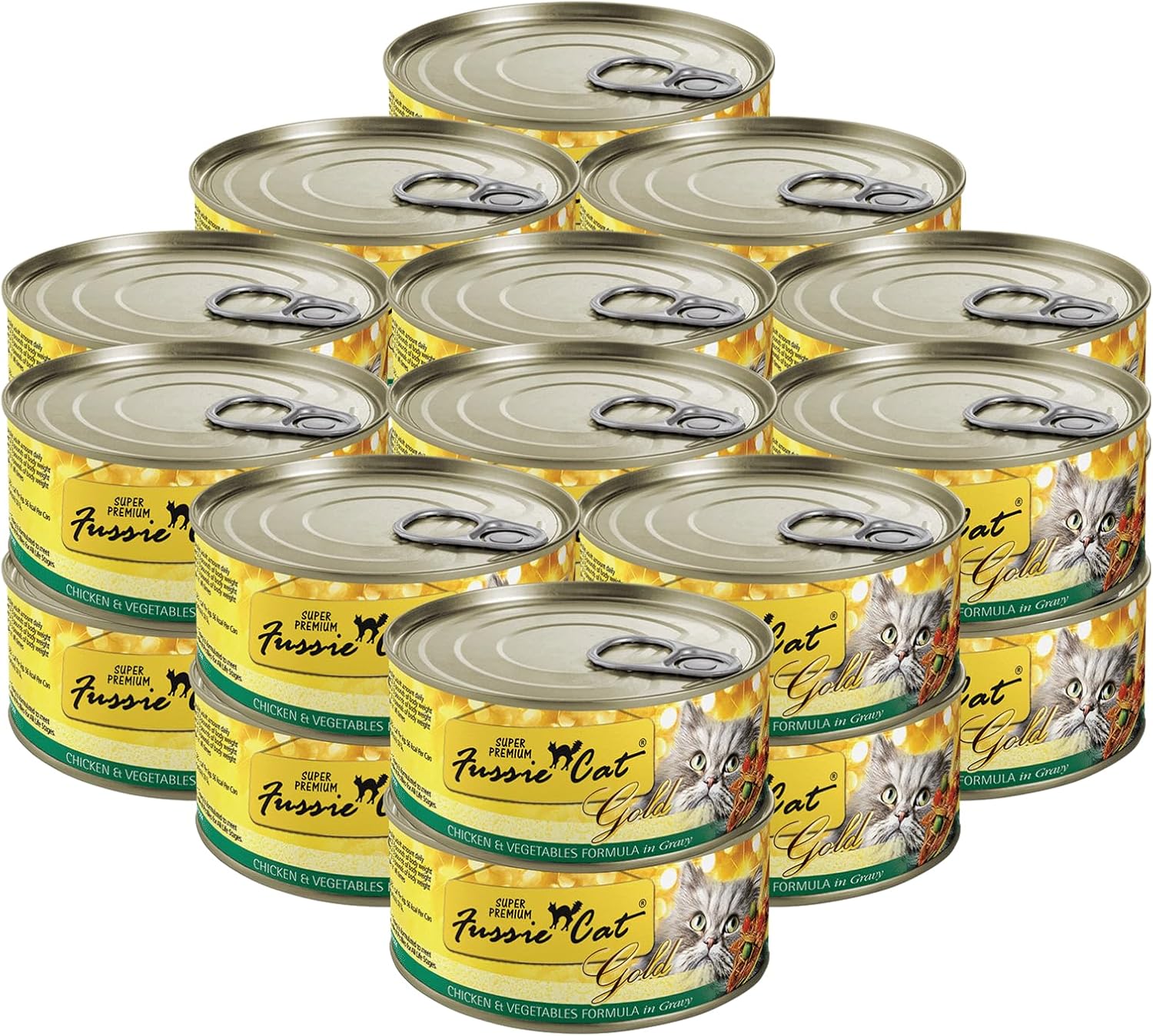 Fussie Cat Super Premium Chicken & Vegetables Wet Cat Food