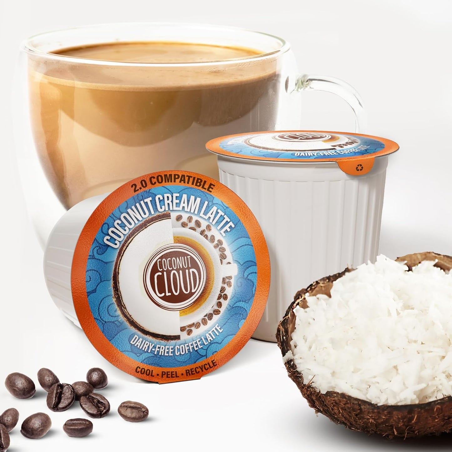 Coconut Cloud: Vegan Latte K-Cup with MCT Oil