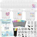 Bibs Bodysuits Baby Shower Game Sign Set - DIY Onesie & Bib Kit