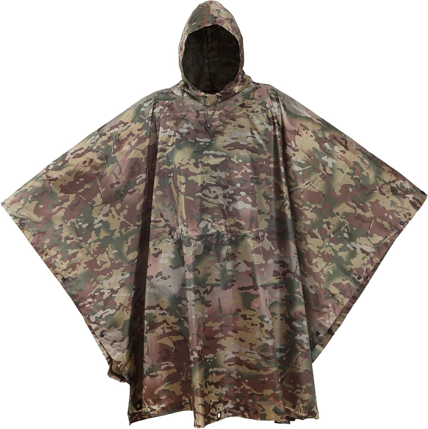 USGI Industries Camo Rain Poncho: Multi-Use Hero!