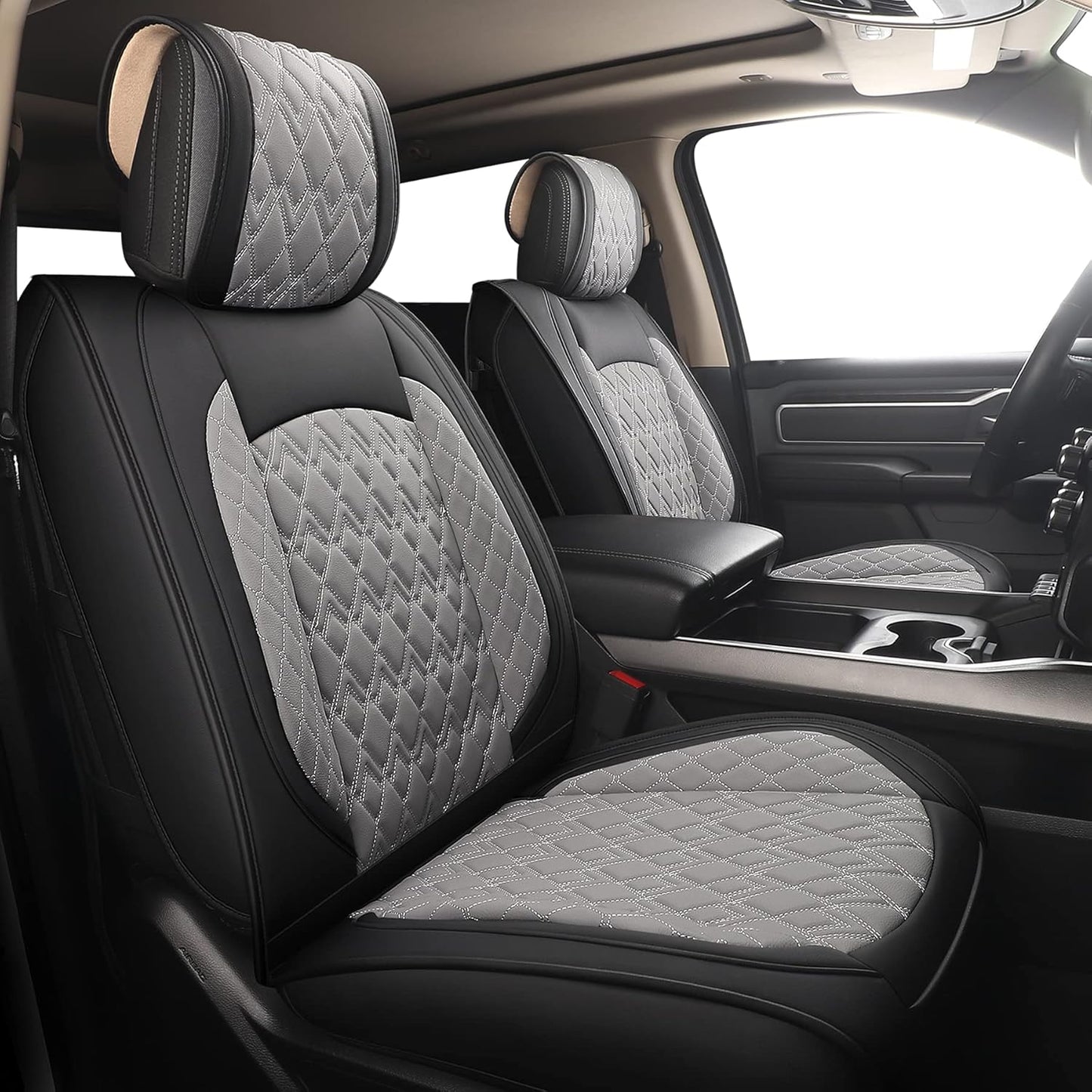 JOJOBAY Car Seat Covers for Dodge Ram 2009-2025 Pick-up Trucks