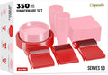 350 Pcs Valentines Plastic Plates For Party - Durable Disposable Set