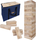 GOTHINK Giant Tumble Tower Game - Large 54pc Wooden Stacking Set