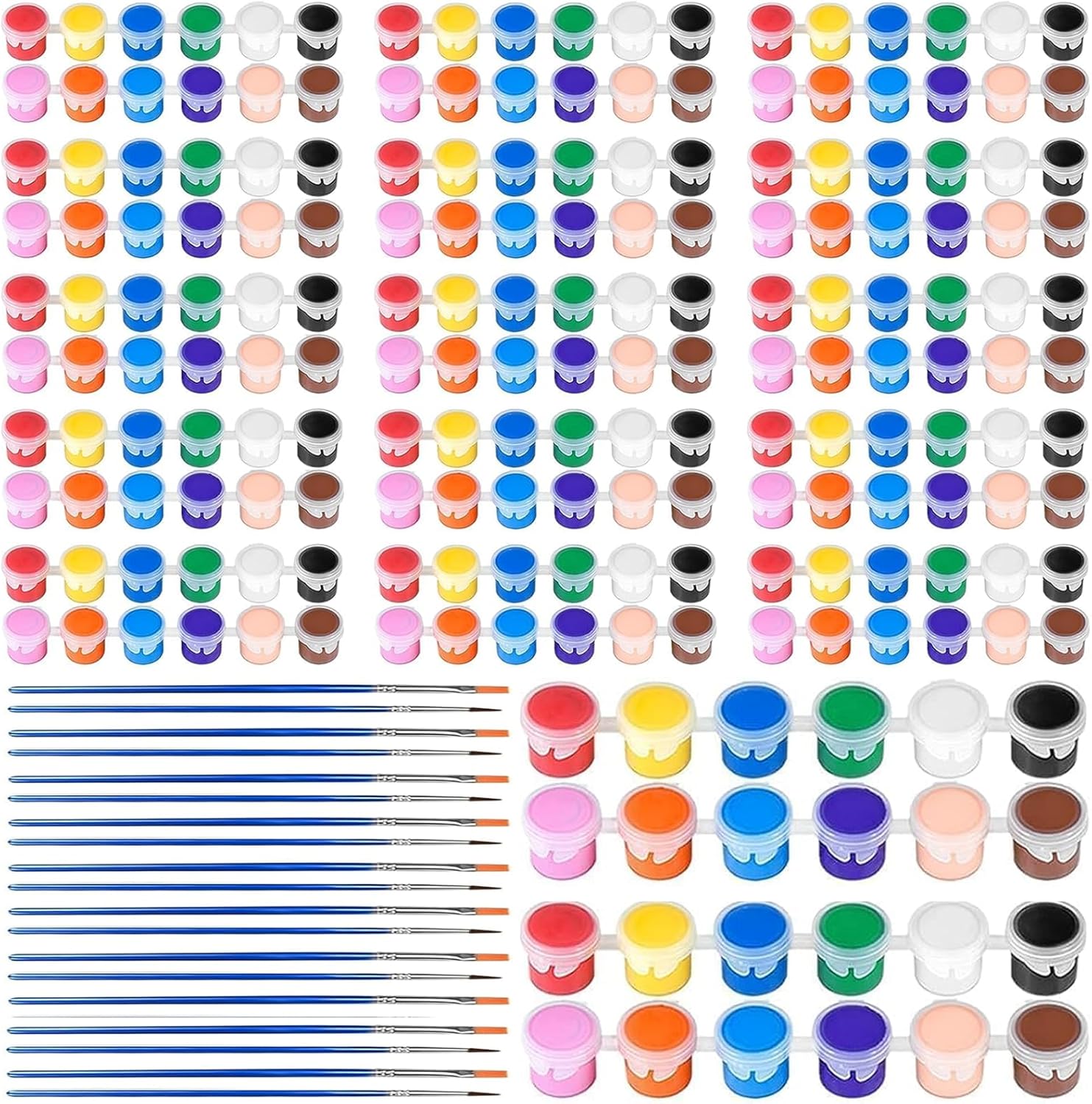 XINDUHUI 30 Pack Mini Acrylic Paint Set for Creative Projects