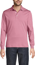 Men's Long Sleeve Supima Cotton Polo Shirt - Soft, Durable Comfort Fit