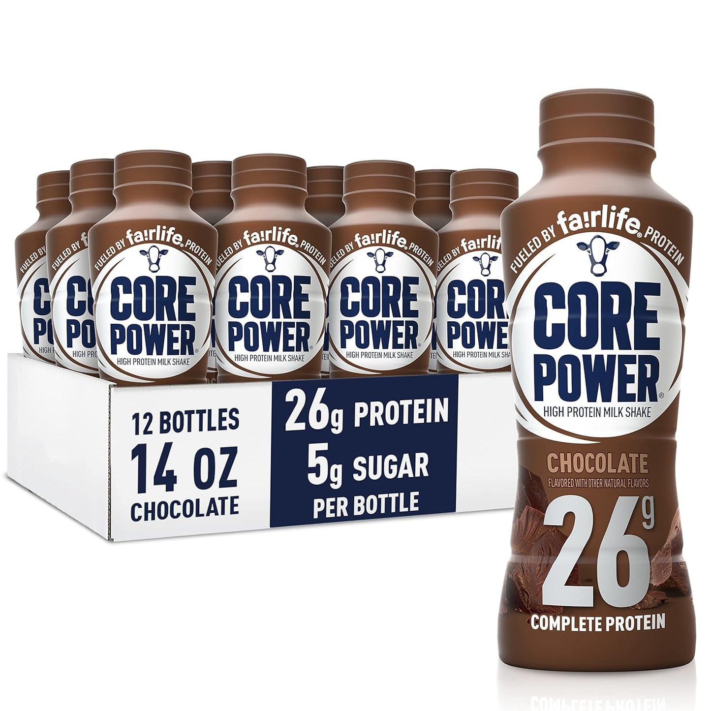 Core Power Chocolate Protein Shake - 26g, 14oz x12